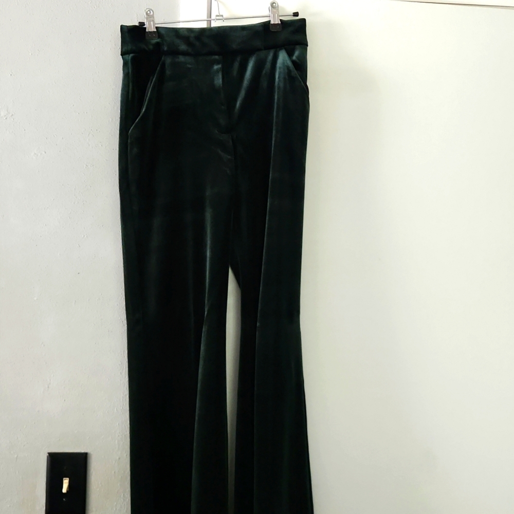 LAST CHANCE!! Green velvet dress pants